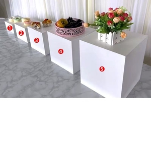 Présentoir de Nourriture en Acrylique Rehausseur pour <span class=keywords><strong>Buffet</strong></span> de Desserts Gâteaux Snacks <span class=keywords><strong>Repas</strong></span> Froids Pause-Thé pour Centre de Table de Mariage Noël - Product Image 3