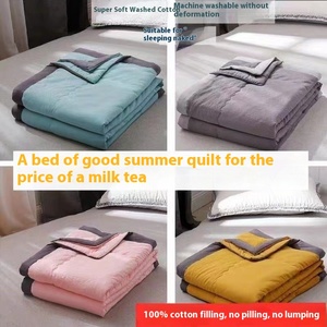 Trapunta estiva in cotone lavabile per <span class=keywords><strong>letti</strong></span> <span class=keywords><strong>singoli</strong></span> matrimoniali trapunta aria condizionata lavabile in lavatrice per studenti adulti trapunta per bambini - Product Image 3