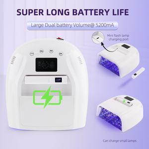 <span class=keywords><strong>2025</strong></span> профессиональный источник питания для ногтей, 128 Вт, мощная мощность, 45 светодиодов, Автомобильный датчик, перезаряжаемая ультрафиолетовая Светодиодная лампа для маникюрного салона - Product Image 5