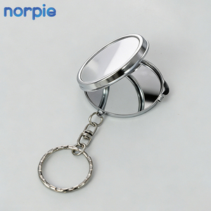 Mini Espejo Llavero Compacto para Sublimación, Diseño Personalizado, Espejo Redondo en Blanco para Llavero - Product Image 1