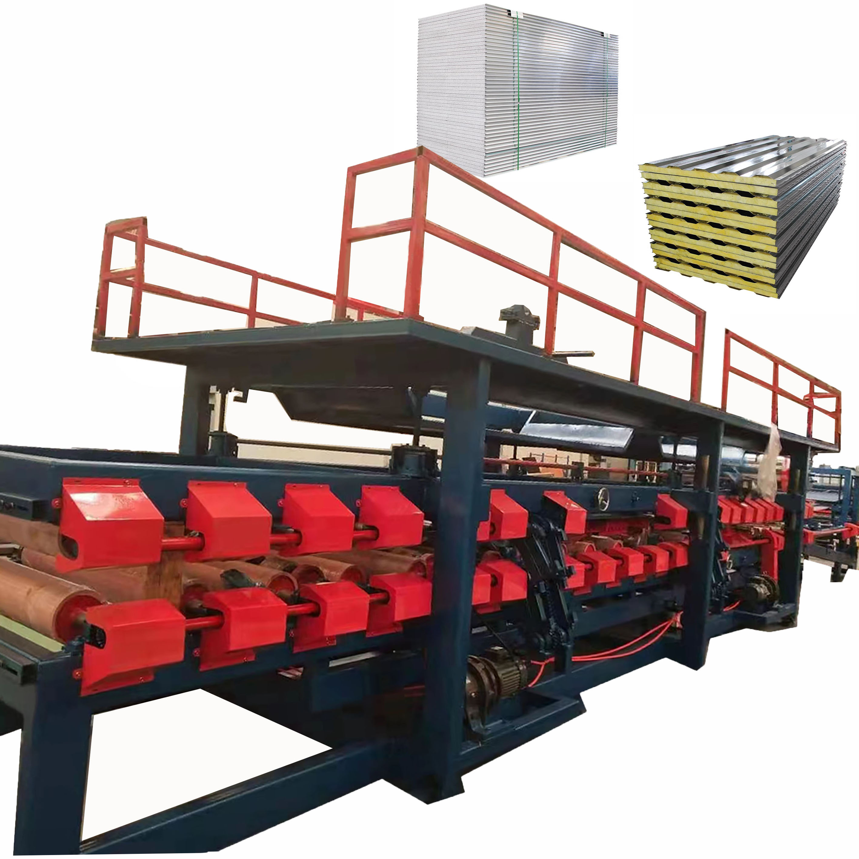 China Factory Customized Construction Building Z Lock Pu Sandwich Panels Production Line