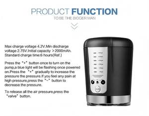 Pompa Penis Elektrik untuk Pria - Alat Ereksi Vakum (VED) |   5 Mode, Penguat Ereksi Pria, Pembesar Penis - Product Image 5