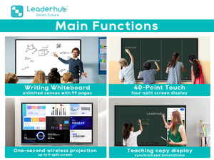 Mükemmel okul öğretimi ve takım toplantıları için Leaderhub 65 inç 40 noktalı interaktif beyaz tahta - Product Image 4