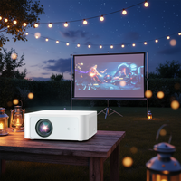 Mini Proyector Y3PRO WiFi con Enfoque Automático, 1000 Lúmenes, Altavoces Integrados, Android 9, 3D, Compatible con 4K HD 1080P, para Cine en Casa, Fiestas y Exteriores