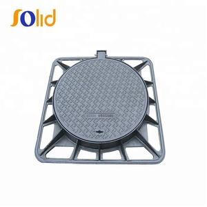 잠금 시스템 접는 EN124 광장 프레임 주철 맨홀 커버 도로 시설 - Product Image 5