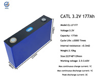 Sel Baterai LiFePO4 CATL 3.2V 177Ah Asli, 3000 Siklus, Deep Cycle, Prismatic LFP Cell untuk ESS, Paket Baterai Surya Off Grid
