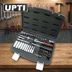 Taiwan-Made UPTI HW401063 63pcs 1/4" Dr. Professional High Quality Hand <b>Tools</b> Socket Wrench Set Blow Mold Case Customizable - Product Image 3