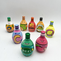 Jouets Squishy en mousse PU à remontée lente, anti-stress, en forme de bouteille de jus de dessin animé, jouets de bureau souples, cadeaux, vente en gros