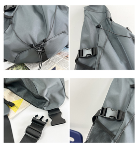 Tas Ransel Taktis Travel Nylon <span class=keywords><strong>Anti</strong></span> Air Kapasitas Besar Model Terbaru, Tas Selempang Crossbody dengan Ritsleting untuk Pria Wanita - Product Image 4