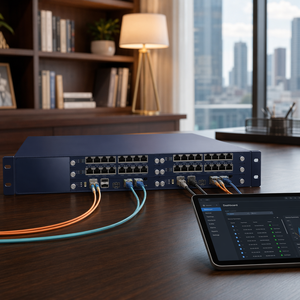 IAD600-128FXS Gateway VoIP de 128 Puertos FXS, Gateway Terminal Analógico SIP de Alta Densidad con Fibra SFP y 4 Puertos Gigabit GE - Product Image 4