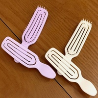 Brosse à cheveux portable et volumisante, brosse à air ventilée résistante à la chaleur pour cheveux fins, brosse de coiffage pour séchage rapide