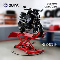Cric hydraulique à ciseaux 1000 LBS avec pompe à air pour levage de voitures et motos