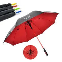 Çin fabrika özel yeni Model UV uzun şaft dev büyük büyük rüzgar geçirmez yağmur hediye Golf şemsiyesi Logo baskılı kozmetik kapları promosyon için