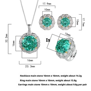 Eco-friendly Copper Manufacturer of High-End Stones Jewelry Set - Product Image 2