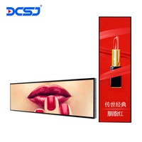 Gerilmiş Bar LCD reklam ekranı otobüs Video duvara monte dijital tabela Totem LCD ekran