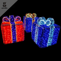 Decoración Navideña Gigante para Exteriores, Resistente al Agua, con Luces LED 3D