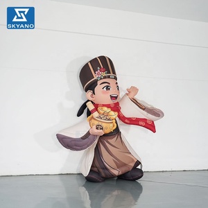 Figurine gonflable lumineuse LED du Dieu de la Richesse, ornement publicitaire pour centre commercial et scène - Product Image 3