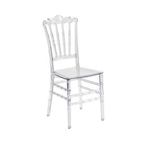 Chaise d'hôtel transparente en résine acrylique Phoenix Tiffany Napoléon pour mariage, vente en gros directe usine, idéale pour la location adulte - Product Image 2