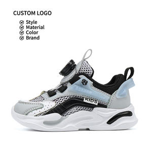 2025 été à la mode chaussures de sport décontractées pour garçons nouvelle semelle souple à maille unique avec bouton rotatif chaussures de Sport pour enfants - Product Image 3