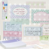 100 notes autocollantes par paquet, série Life Journal, style Instagram, polyvalentes, à carreaux et à pois, fournitures de journalisation DIY