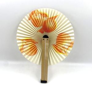 Abanico de Mano Redondo Personalizado con Impresión, Regalo Promocional de Marca 2022, Abanico Plegable de Papel y Madera - Product Image 4
