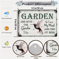 Cadeaux de jardinage : Panneaux de jardinage vintage, Panneau « Crazy Plant Lady » pour la décoration de la maison, du jardin, de la serre, du salon, de la chambre, de la cour et de l'extérieur