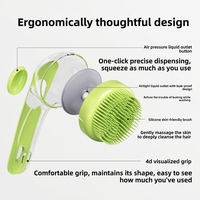 Brosse de massage pour animaux de compagnie (chiens et chats) en polypropylène, avec réservoir de liquide intégré, utilisable pour diverses occasions (Noël, Saint-Valentin) – Fabriquée en Chine