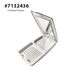 ตลับแป้งเครื่องสำอางทรงสี่เหลี่ยมผืนผ้าสำหรับแป้งฝุ่นโลโก้ตามสั่ง - Product Image 1