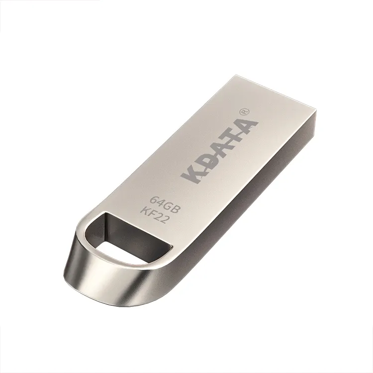 Kdata 128 Go 64 Go Clé USB en métal 2.0 Clé USB 16 Go Clé USB avec logo personnalisé 32 Go