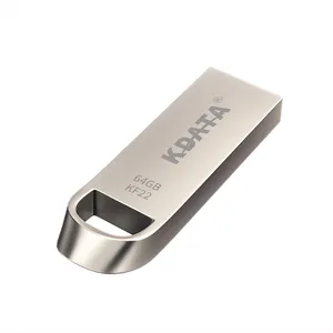 Kdata 128GB 64GB Pendrive kim loại USB 2.0 bút ổ đĩa 16GB Cle biểu tượng tùy chỉnh USB Bút ổ đĩa 32GB