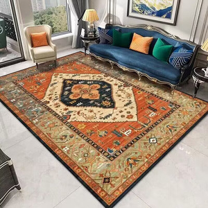 Bán Hot Luxury Bohemian vuông rug hoàn toàn in hiện đại <span class=keywords><strong>Polyester</strong></span> thảm cho trang trí nội thất phòng khách phòng ngủ phòng tắm sử dụng - Product Image 4