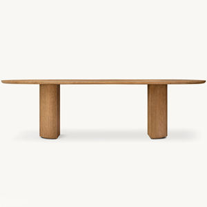 इनडोर लिविंग रूम ठोस ओक लकड़ी फर्नीचर उच्च अंत आयताकार डाइनिंग टेबल - Product Image 4