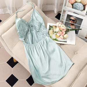 ผู้ผลิตขายส่งซาตินผ้าไหมพลัสขนาดสตรีชุดนอนชุดนอนสตรีชุดนอนชุดนอนชุดเซ็กซี่ห้องนอน Night <span class=keywords><strong>Dr</strong></span> - Product Image 6