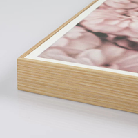 Sofine Vente Chaude Bois Photo Encadrée 3 pièces rose Rose Mur Art Décoration Murale Suspendus Cadre Photo Peintures