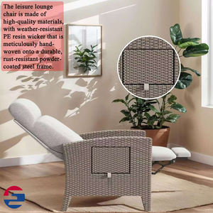 Sillón <span class=keywords><strong>Reclinable</strong></span> Moderno de Ratán para Jardín, <span class=keywords><strong>Terraza</strong></span>, Patio y Balcón, Origen China - Product Image 5