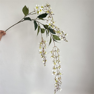 Planta trepadora de jazmín suelto falso recién colgante 4 tenedores jazmín llorón Artificial para techo - Product Image 3