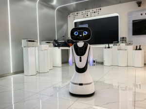 Nouveau Robot d'Accueil IA Alpha <span class=keywords><strong>Timo</strong></span> 2026 avec ChatGPT, Recharge Automatique, Affichage Vidéo et Photo, IP54, Guide de Montage Mobile pour Écoles - Product Image 2