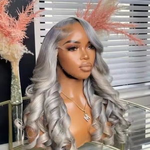 Perruque grise sans colle <span class=keywords><strong>cheveux</strong></span> humains dentelle frontale <span class=keywords><strong>cheveux</strong></span> vierges brésiliens 360 perruque <span class=keywords><strong>cheveux</strong></span> humains dentelle complète femmes noires perruque dentelle frontale HD - Product Image 1