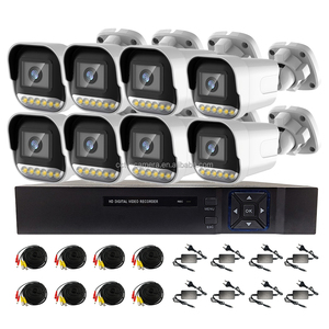 공장 가격 감시 방수 카메라 1080p AHD CCTV <span class=keywords><strong>DVR</strong></span> 키트 8채널 (네트워크 케이블 및 전원 공급 장치 포함) - Product Image 3