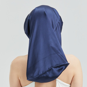 Nouveau 2027 KJ Factory Custom <span class=keywords><strong>Bonnet</strong></span> <span class=keywords><strong>de</strong></span> <span class=keywords><strong>nuit</strong></span> <span class=keywords><strong>en</strong></span> <span class=keywords><strong>soie</strong></span> 100% <span class=keywords><strong>soie</strong></span> <span class=keywords><strong>de</strong></span> mûrier, type Tress Box, pour cheveux longs et bouclés - Product Image 2