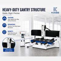 Centre d'usinage CNC KS-1325GS, fraiseuse à portique léger, broche simple BT30 pour l'usinage de pièces industrielles