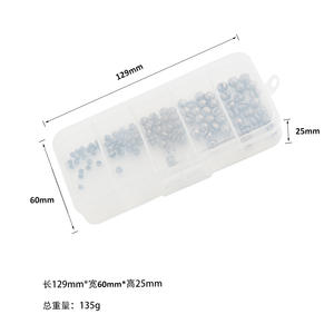 Plombs de pêche à la ligne en plomb, 100 pièces en boîte, pour la pêche en mer et la pêche sur les rochers, accessoires de pêche durables et fonctionnels - Product Image 3