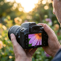 Cámara DSLR Nikon D3200 Usada al por Mayor, Kit con Lente VR de 18-55 mm, 24.2MP, Video HD 1080p, Grado A+, Reacondicionada para Principiantes, Reventa