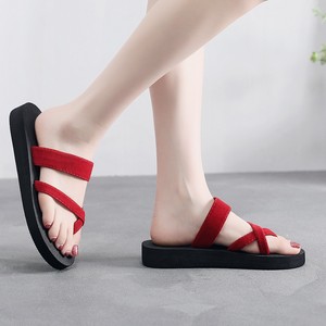 Été Nouveau Style Femmes Fond Souple Antidérapant Polyvalent Extérieur Plage Fond Plat Paresseux Une Étape Décontracté Demi Chaussons - Product Image 3