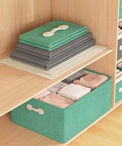 Chất Lượng Có Thể Gập Lại Cotton Linen Vải Lưu Trữ Cube Bin Trang Chủ Trang Trí Hộp Lưu Trữ Quần Áo Tổ Chức Lưu Trữ Tập Tin - Product Image 6