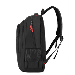 Laptop <b>Backpack</b> 15-16 Inch <b>Large</b> Capacity Shoulder Bag For Business Travel Unisex Solid Color - Product Image 3