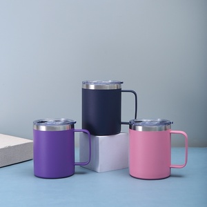 <span class=keywords><strong>Tasse</strong></span> isotherme portable en acier inoxydable 304, 12 oz, avec revêtement plastique, pour cadeau, maintien thermique 6-12 heures, pour l'export. - Product Image 4
