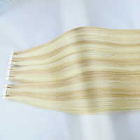 Extensiones de Cabello Ruso Remy de Doble Cara al por Mayor, Extensiones de Cabello Humano Teñido con Trama Invisible de Doble Cara