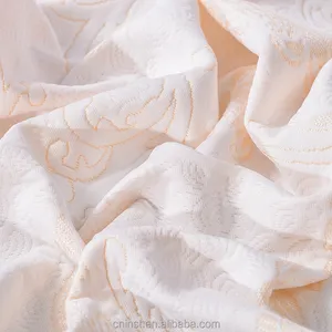 Fabrika fiyat moda örme kumaş pembe 240g ağırlık yatak satılık kumaş yapma