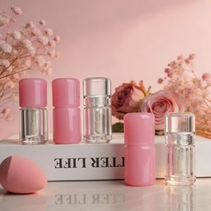 Nouveauté : Emballage de 3 ml pour baume à lèvres transparent effet repulpant, tube rose bombé pour gloss avec grand applicateur en forme de patte de chèvre - Product Image 3